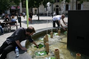 installation fontaine musicale