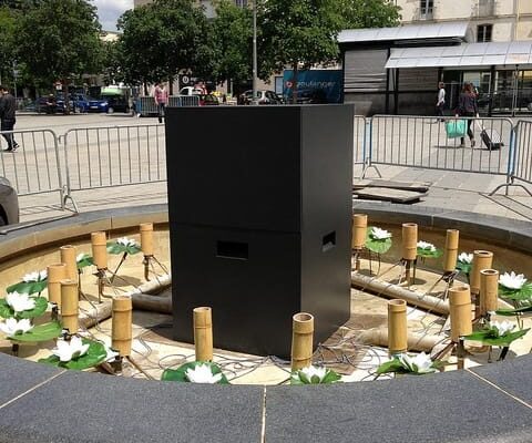 installation fontaine musicale