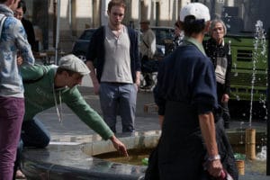 aperçu spectacteurs de la fontaine