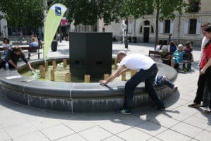 la fontaine musicale installé